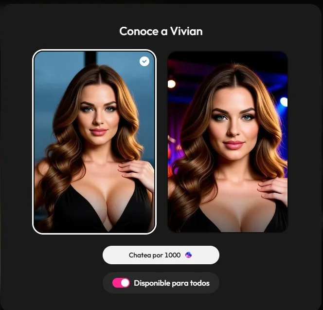 Joi AI: popup di conferma per convertire una foto in personaggio chattabile