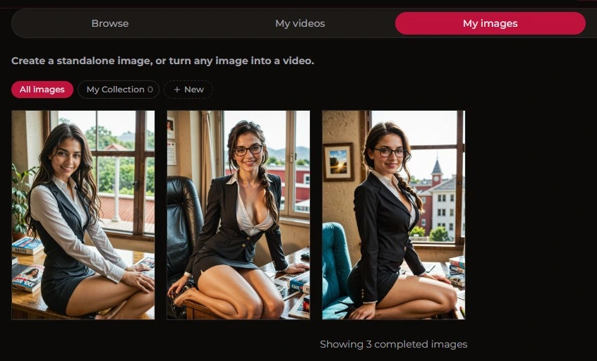 Xotic AI — esempi di immagini IA generate, fotorealistiche